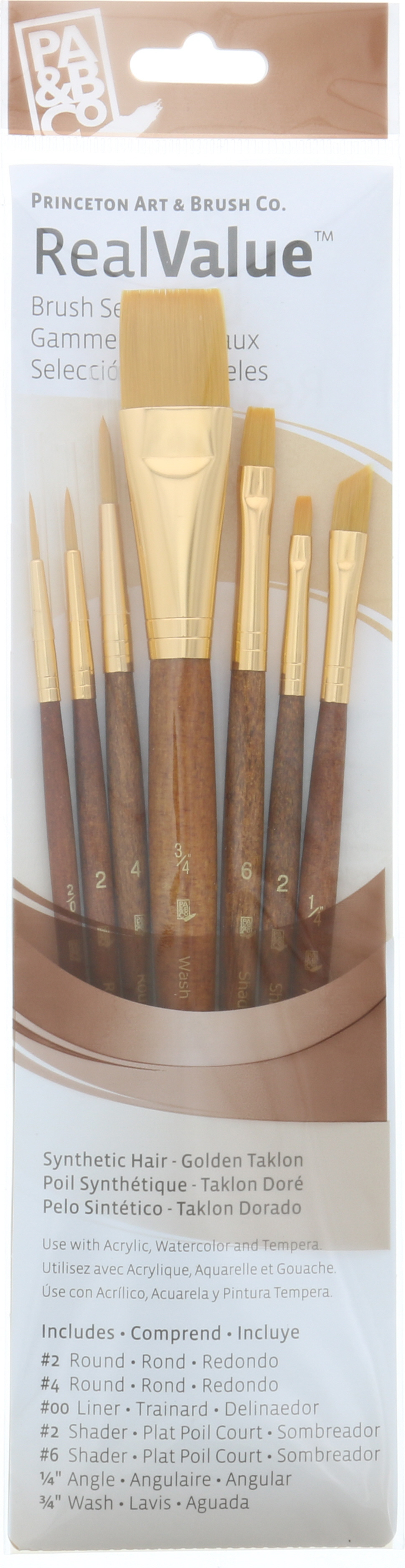 BRUSH GOLD TAKLON VALUE 7 PACK