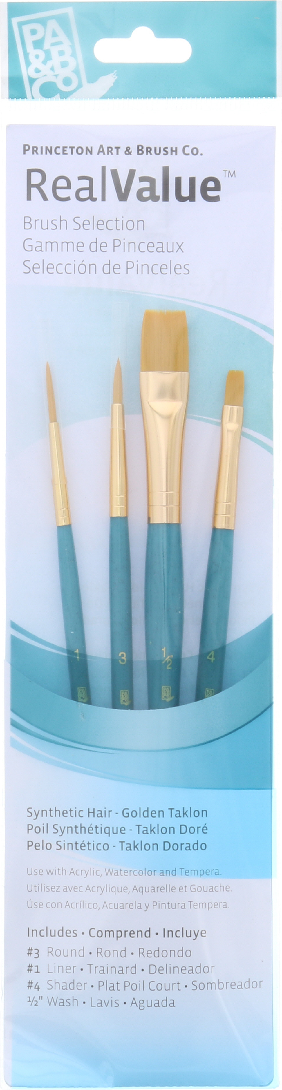 BRUSH GOLD TAKLON VALUE 4 PACK