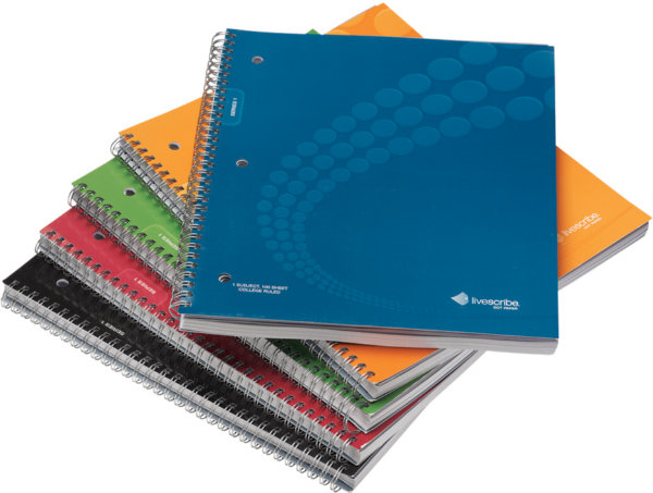 LIVESCRIBE NOTEBOOK 5-8 4PK