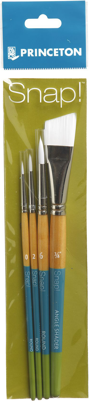 SNAP WHITE TAKLON SET  4/PACK SHORT HANDLE