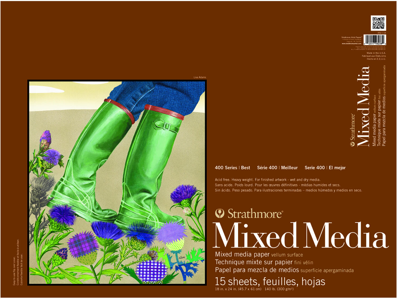 MIX MEDIA PAD 140# 15SH 18X24