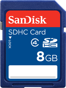 SD CARD SANDISK 8GB