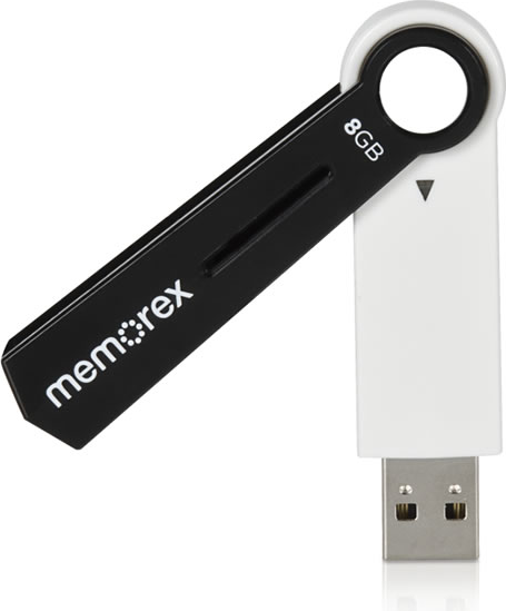 DRV USB 8GB CAPLESS WHITE