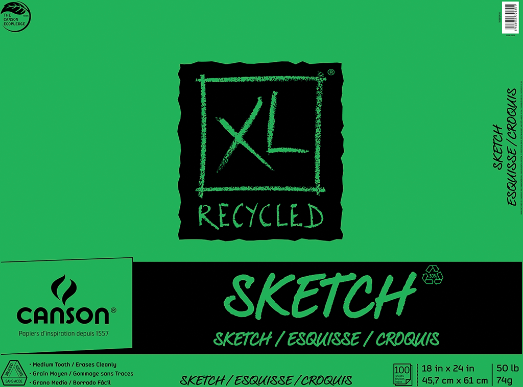 XL RECYSKT 18X24  100SH TB(6)