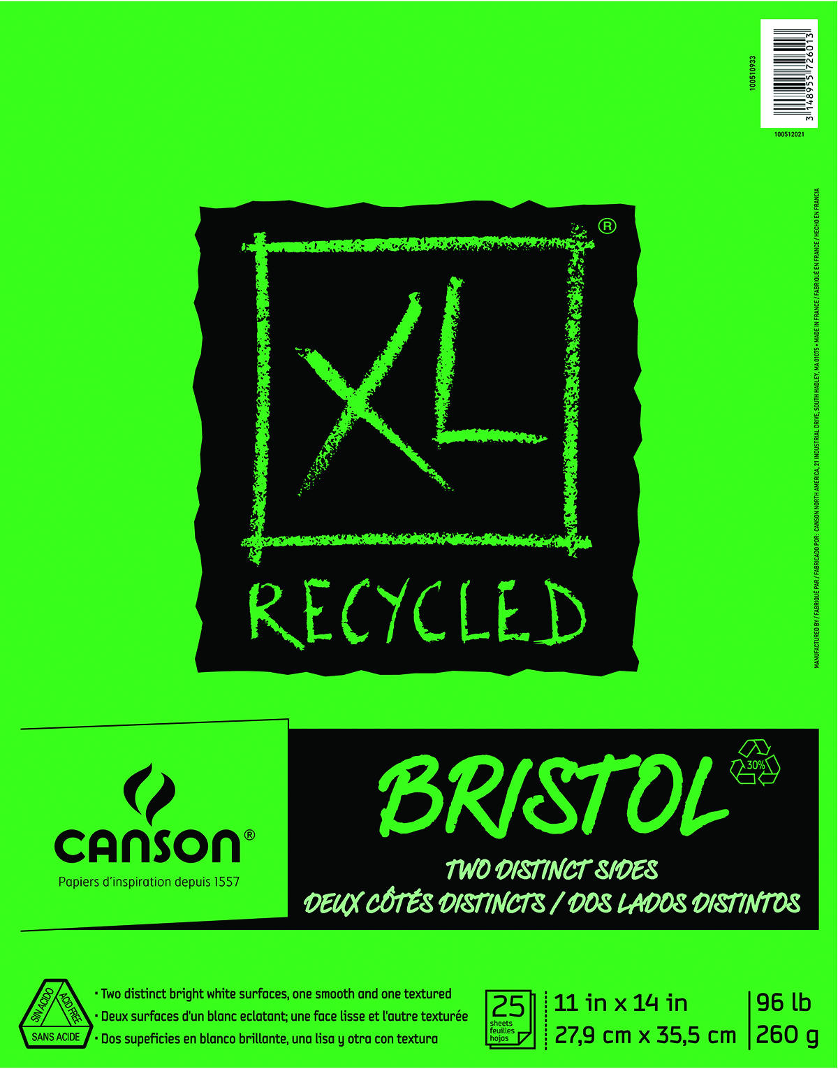XL BRSTL 2S 11X14  25SH TB(6)