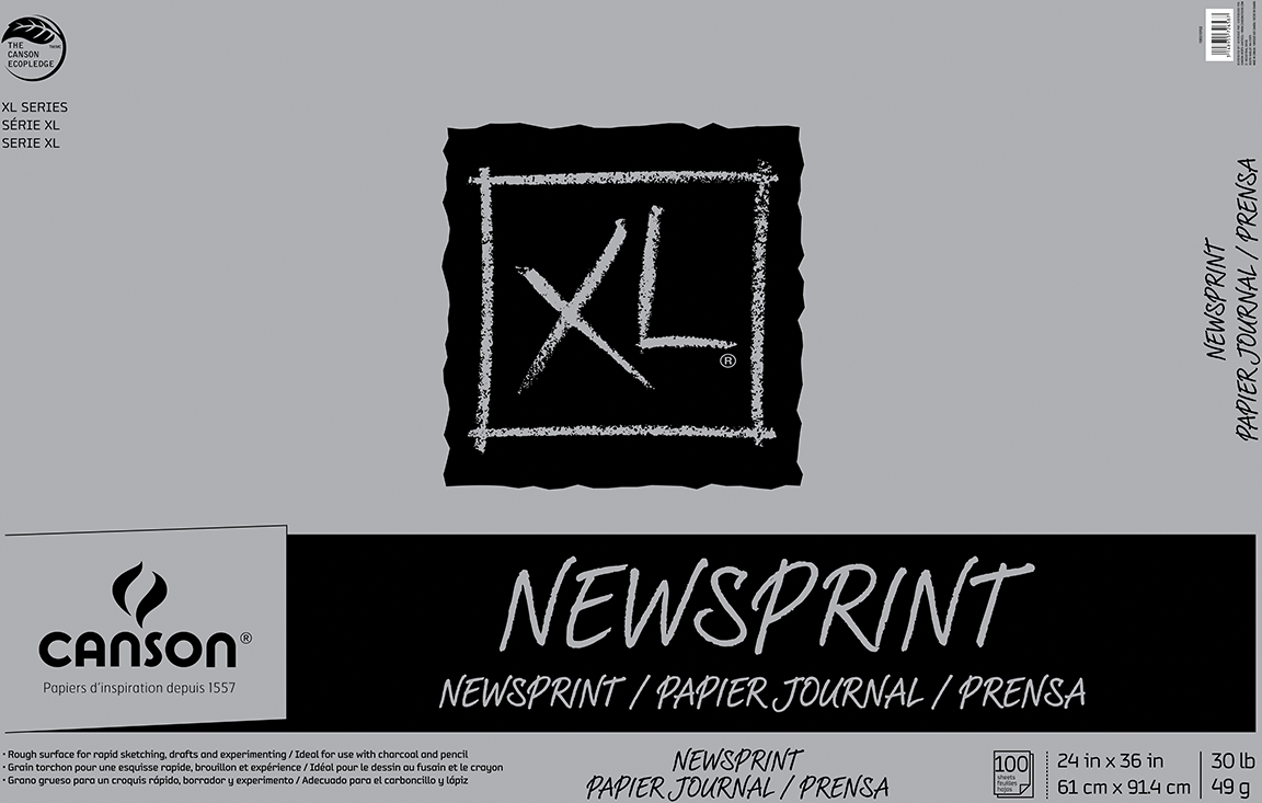 NEWSPRINT PAD ROUGH 24x36 100 SHEETS