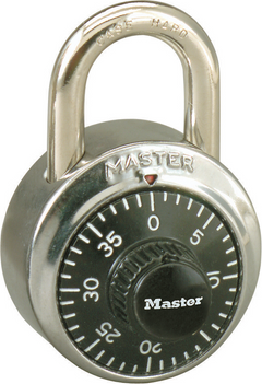 LOCK COMBO BLACK PADLOCK