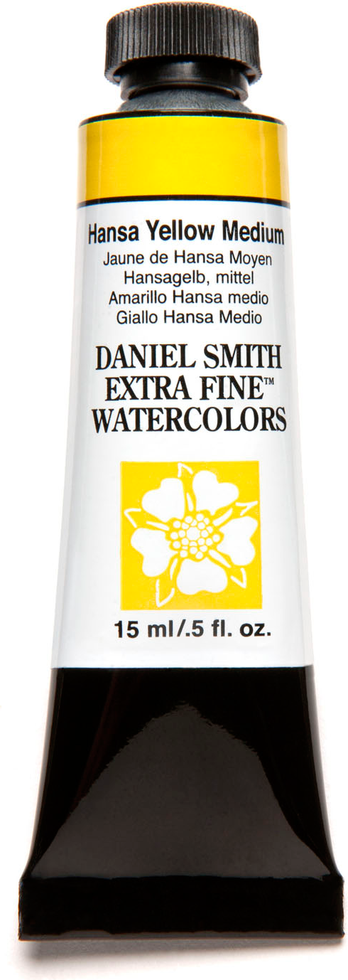 DANIEL SMITH WATERCOLOR 15ML HANSA YELLOW MEDIUM
