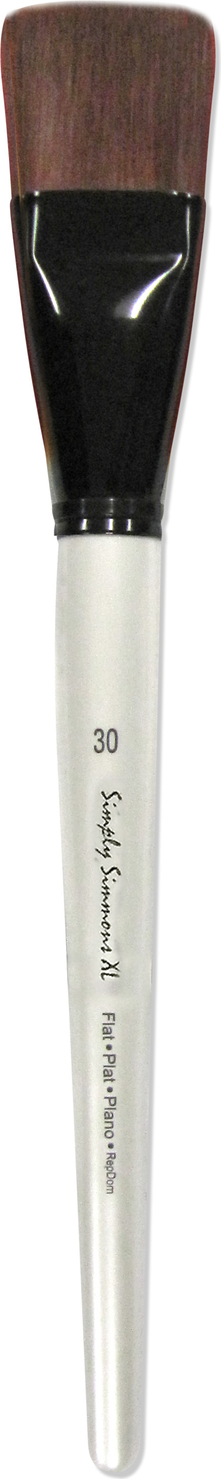 Simply Simmons Xl Brush Stiff Synthetic Flat 30
