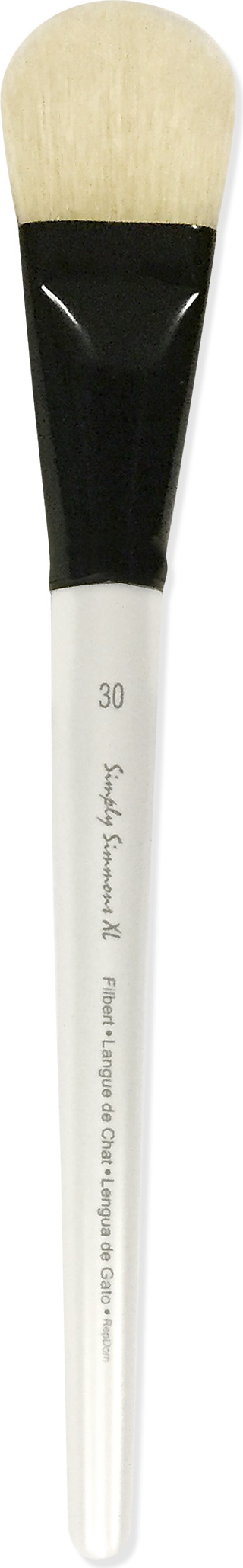 SIMPLY SIMMONS XL BRUSH NATURAL BRISTLE FILBERT 30