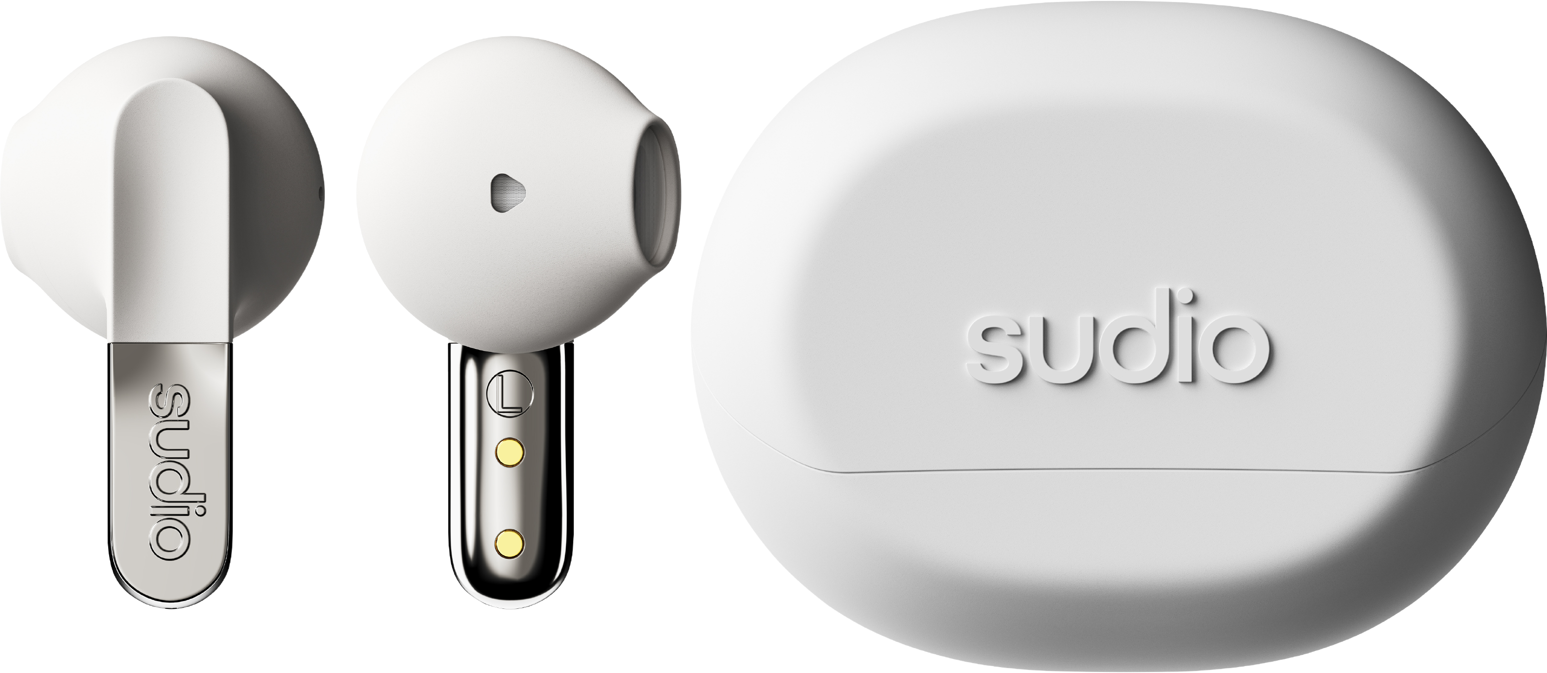 Sudio N3 True Wireless Earbuds, White - ONLINE ONLY