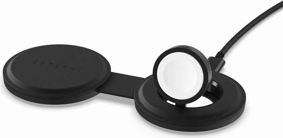 SATECHI ON GO 2 IN 1 WIRELESS CHARGER BLACK - ONLINE ONLY