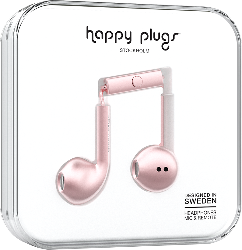 HAPP 7827 EARBUDS PLUS PINK GLD