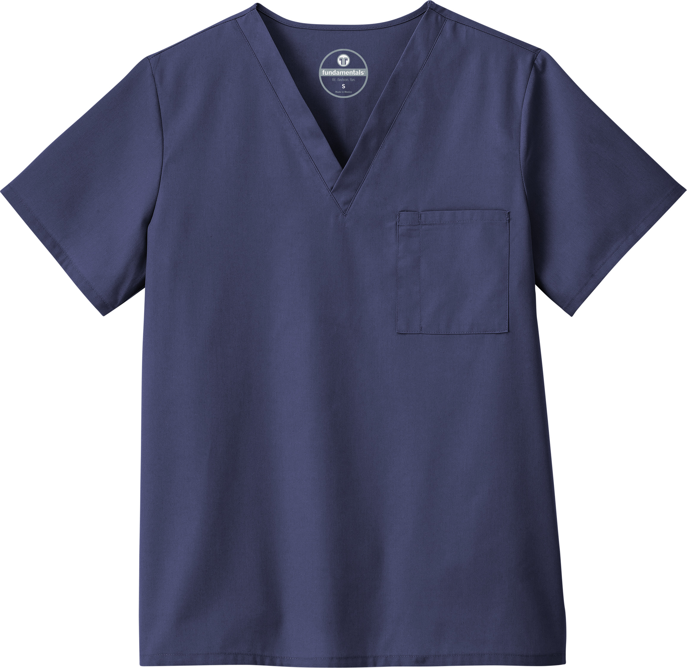 VNECK SCRUB TOP NAVY