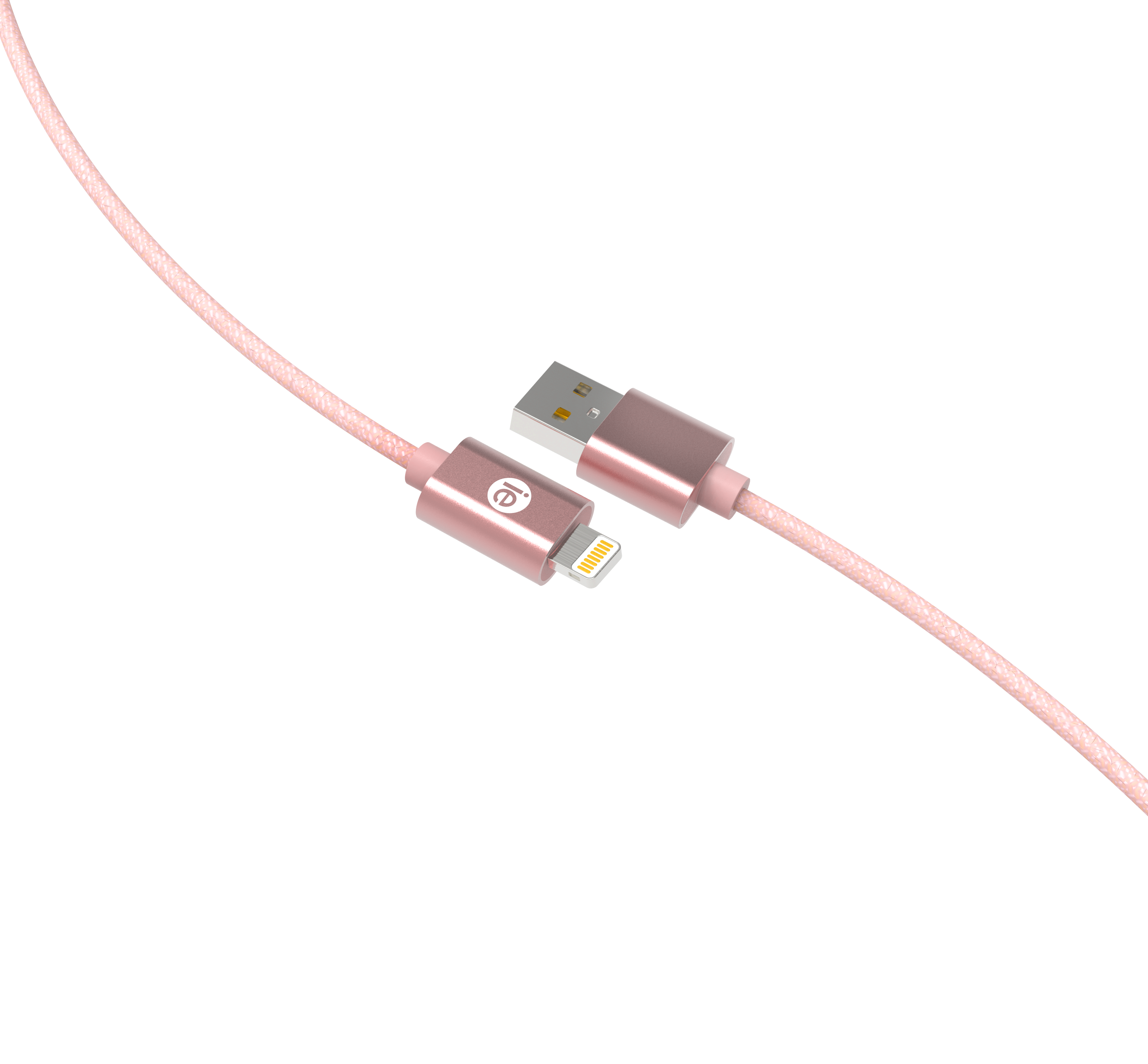 10ft Braided USB Lightning Cables - Rose Gold - ONLINE ONLY