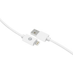 10FT BRAID USB LIGHT CABLE WHT - ONLINE ONLY