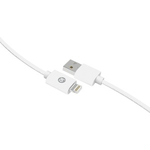 10FT BRAID USB LIGHT CABLE WHT - ONLINE ONLY