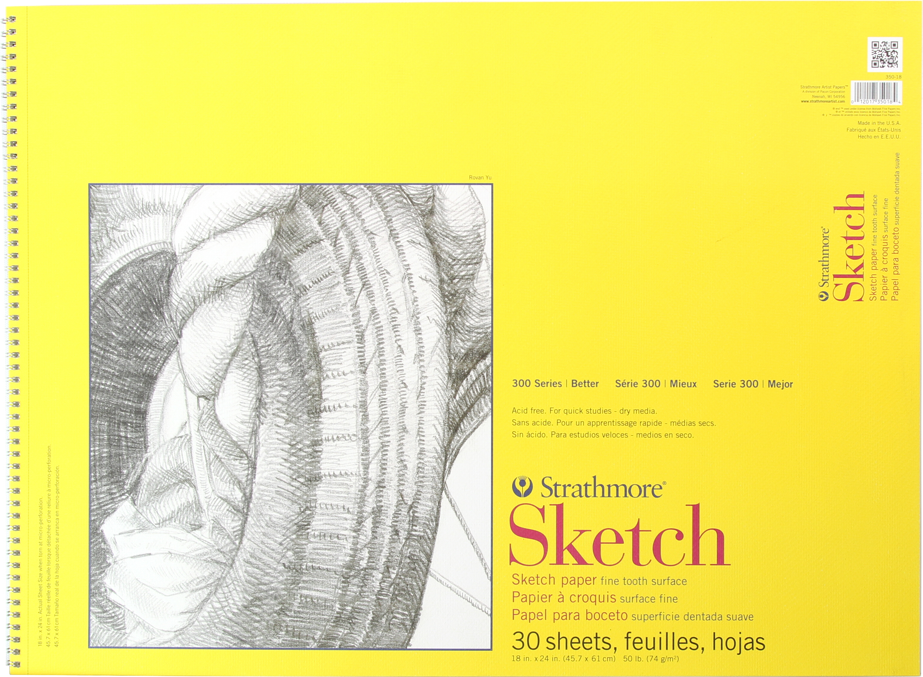 SKETCH 50# 18X24SB 30SH (12)