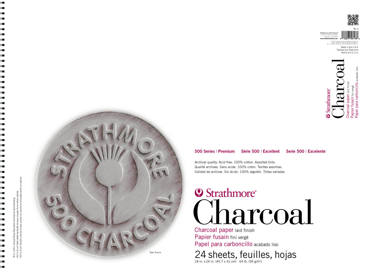 CHARCL 64# 18X24 SB ASST 24SH