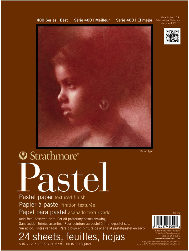 PASTEL PAPER PAD 400 11X14 24 SHEETS ASSORTED COLORS