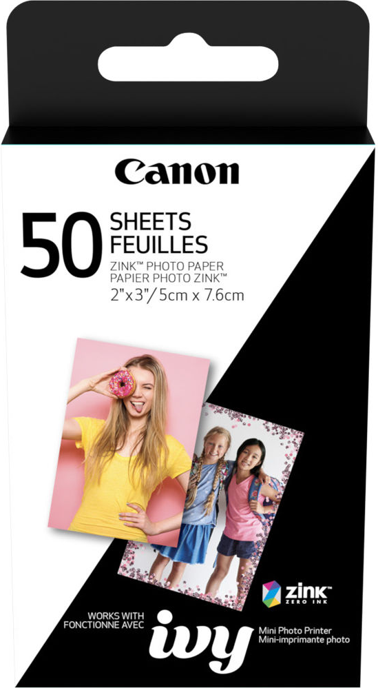 CANON ZINK PHOTO PAPER 50 SHEET