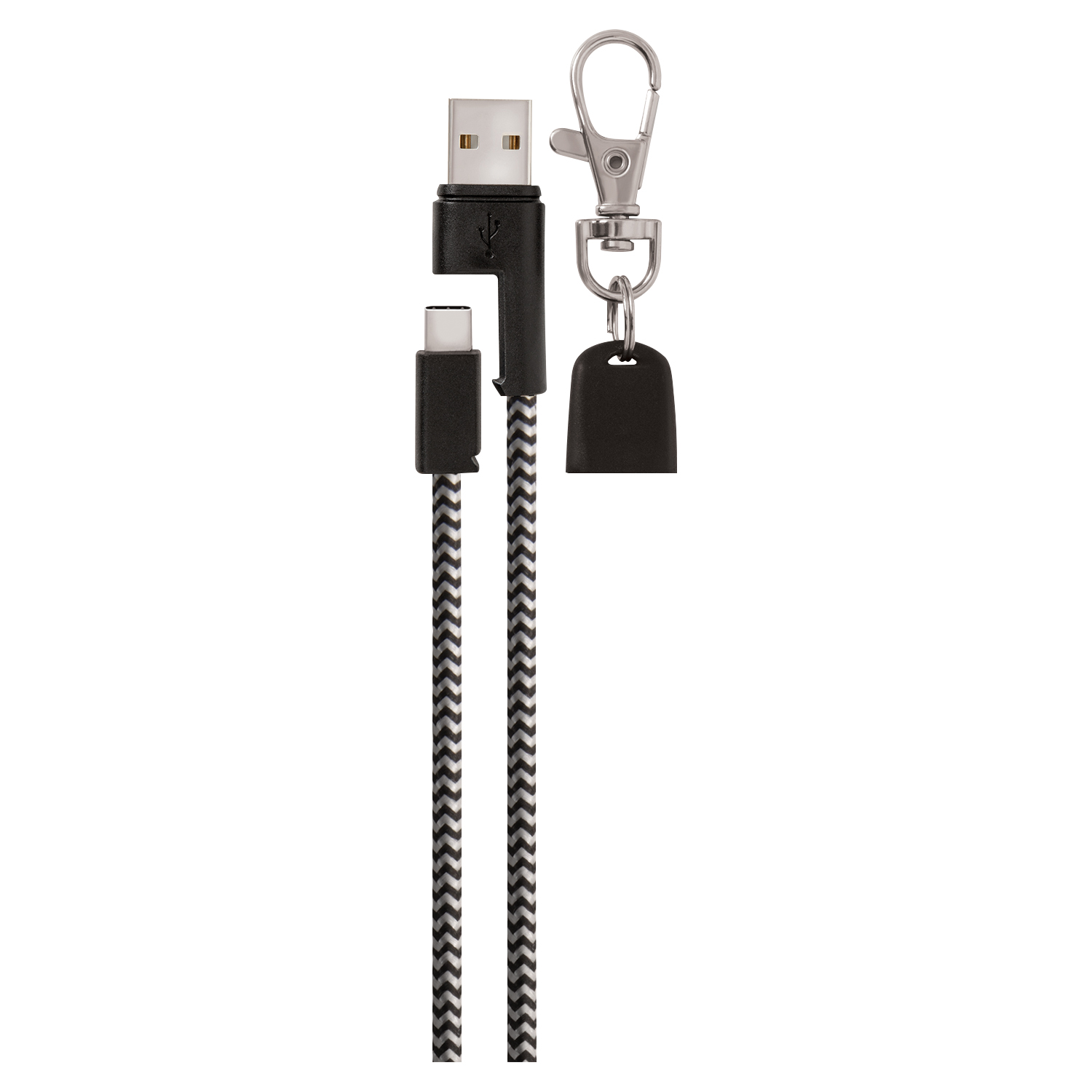 TYPEC CHARGE CABLE LANYRD BLACK