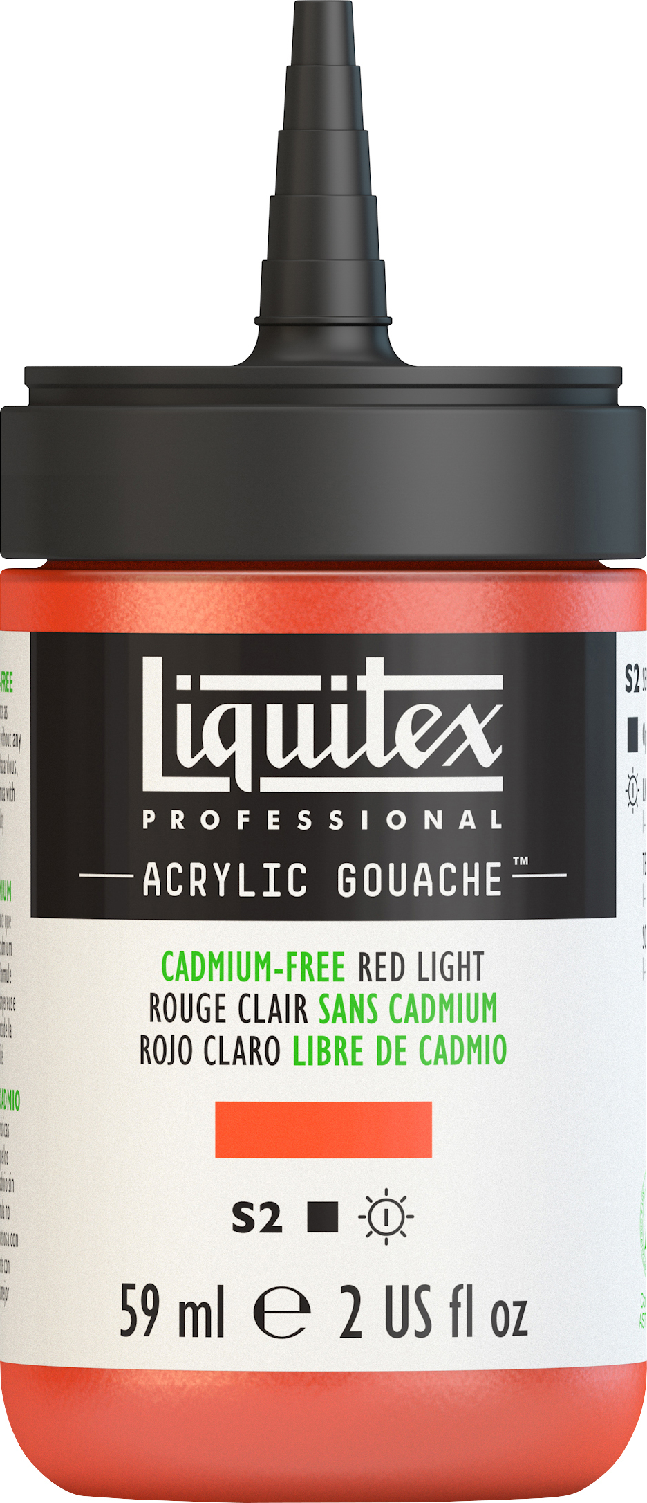 ACRYLIC GOUACHE 59ML CADMIUM FREE RED LIGHT