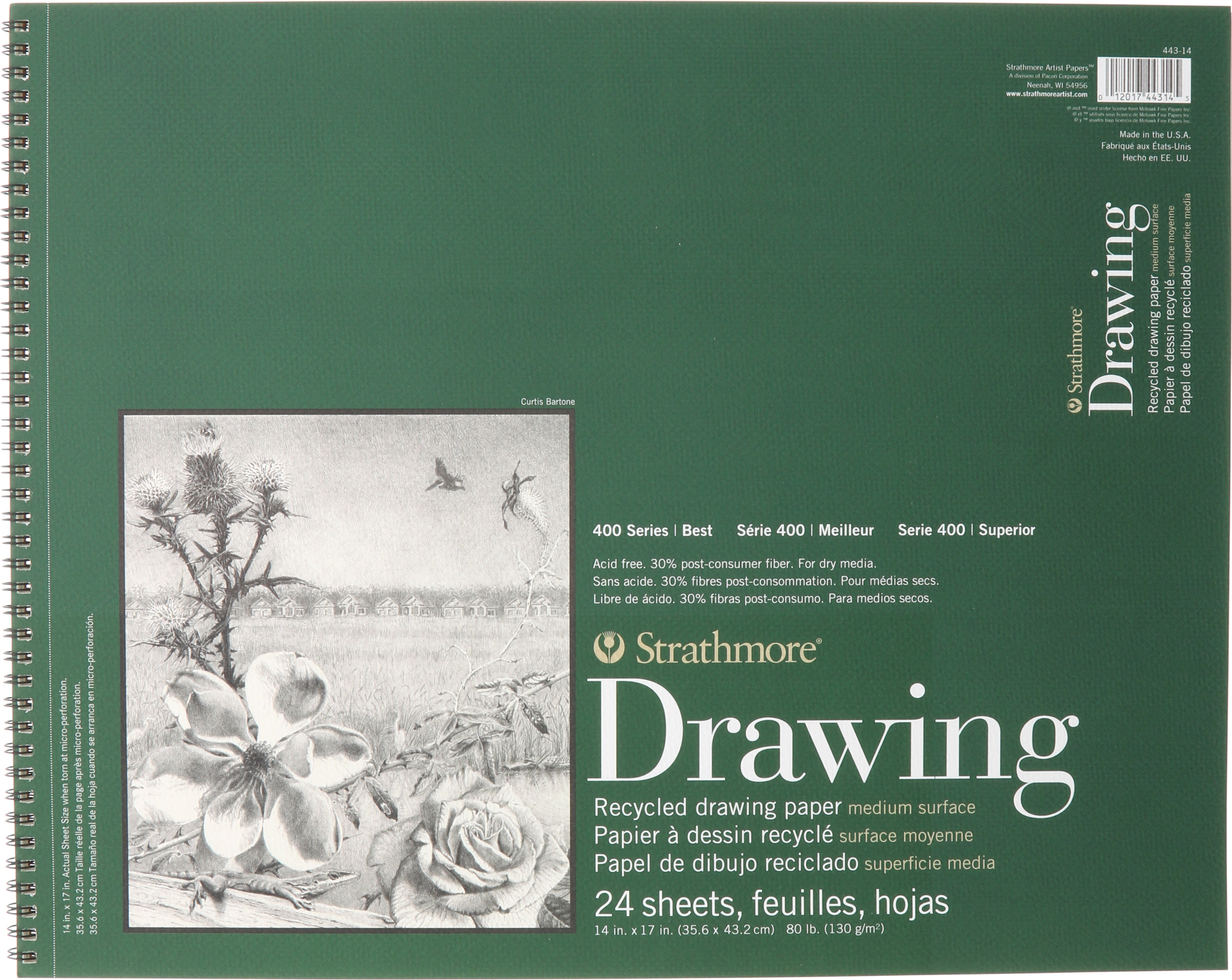 DRAW RCY 80# 14X17 SB 24S(12)
