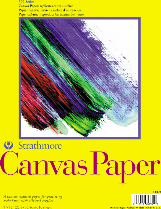 CANVAS PAPER  9X12 10 SHT(12)