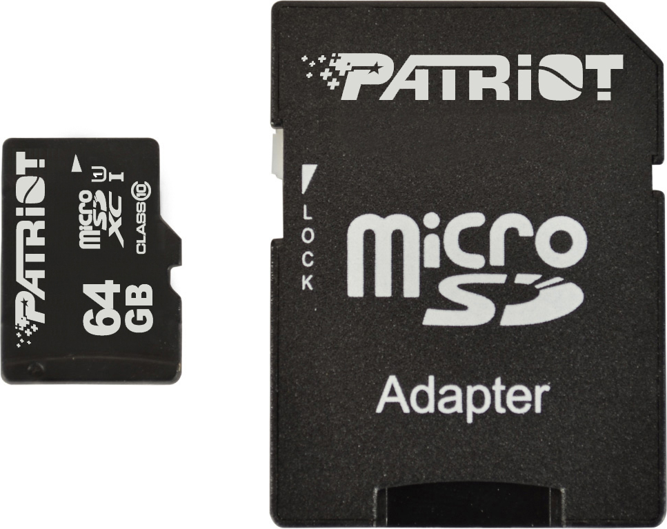 PATRIOT 64GB MCRO SD W/SD ADPT