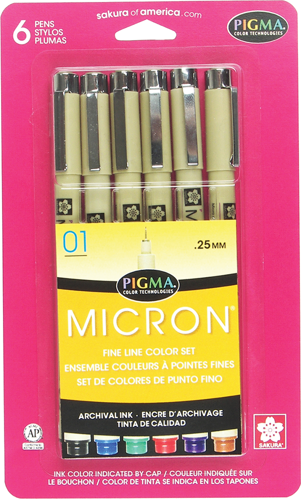 MICRON PEN 6PC SET (01) ASST