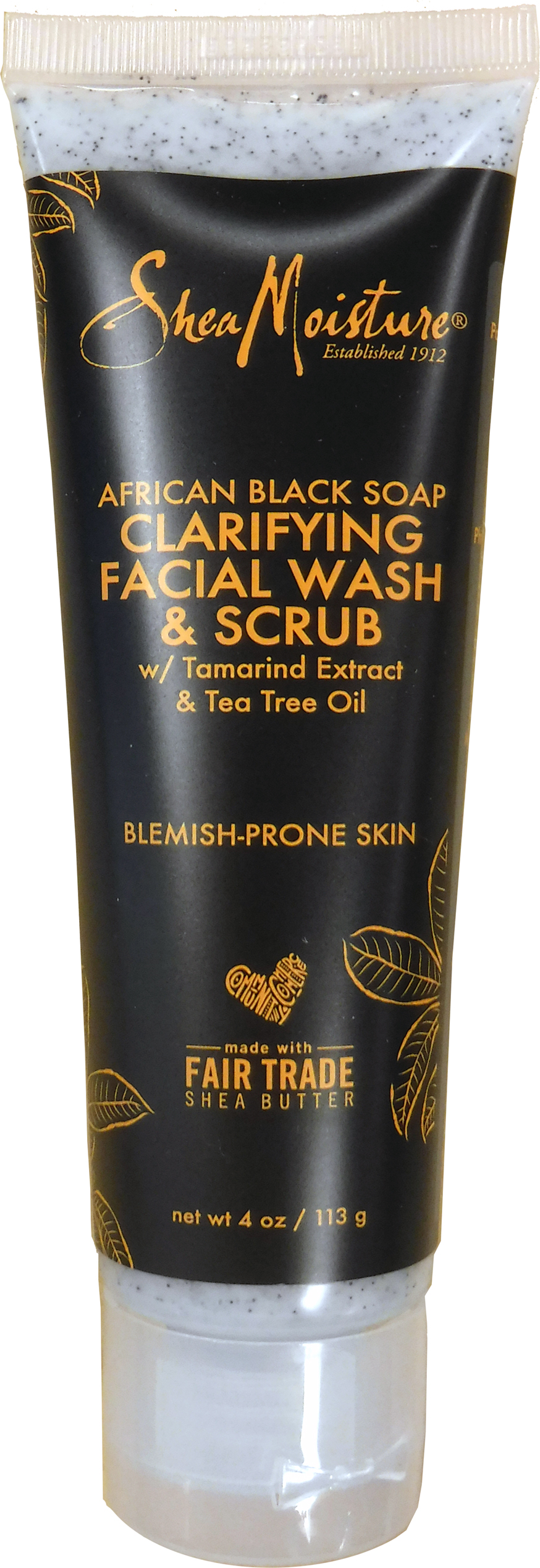 SHEAMOIST BLK SOAP FACE WASH 4OZ