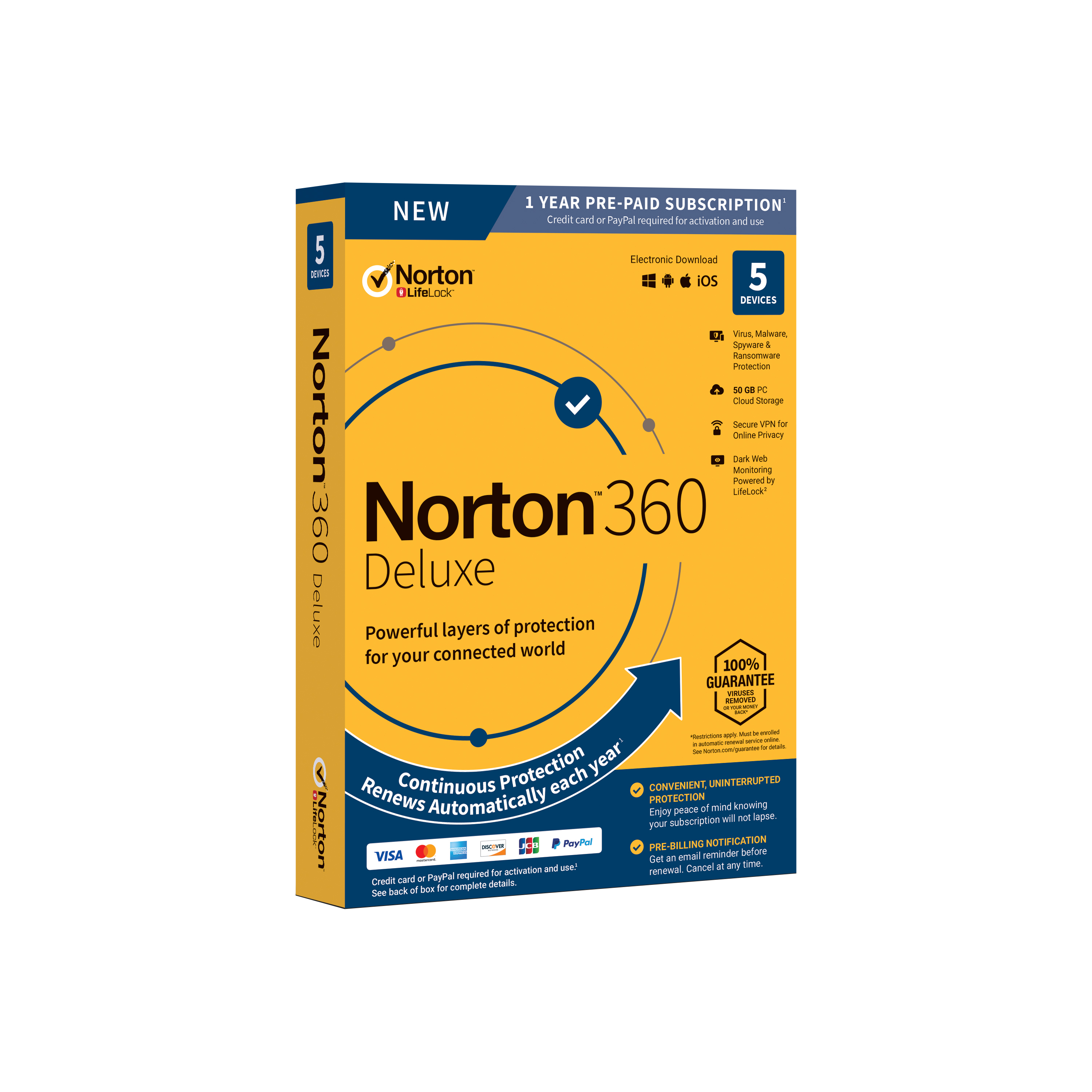 NORTON 360 DELUXE ACTCRD 1USR5DEV