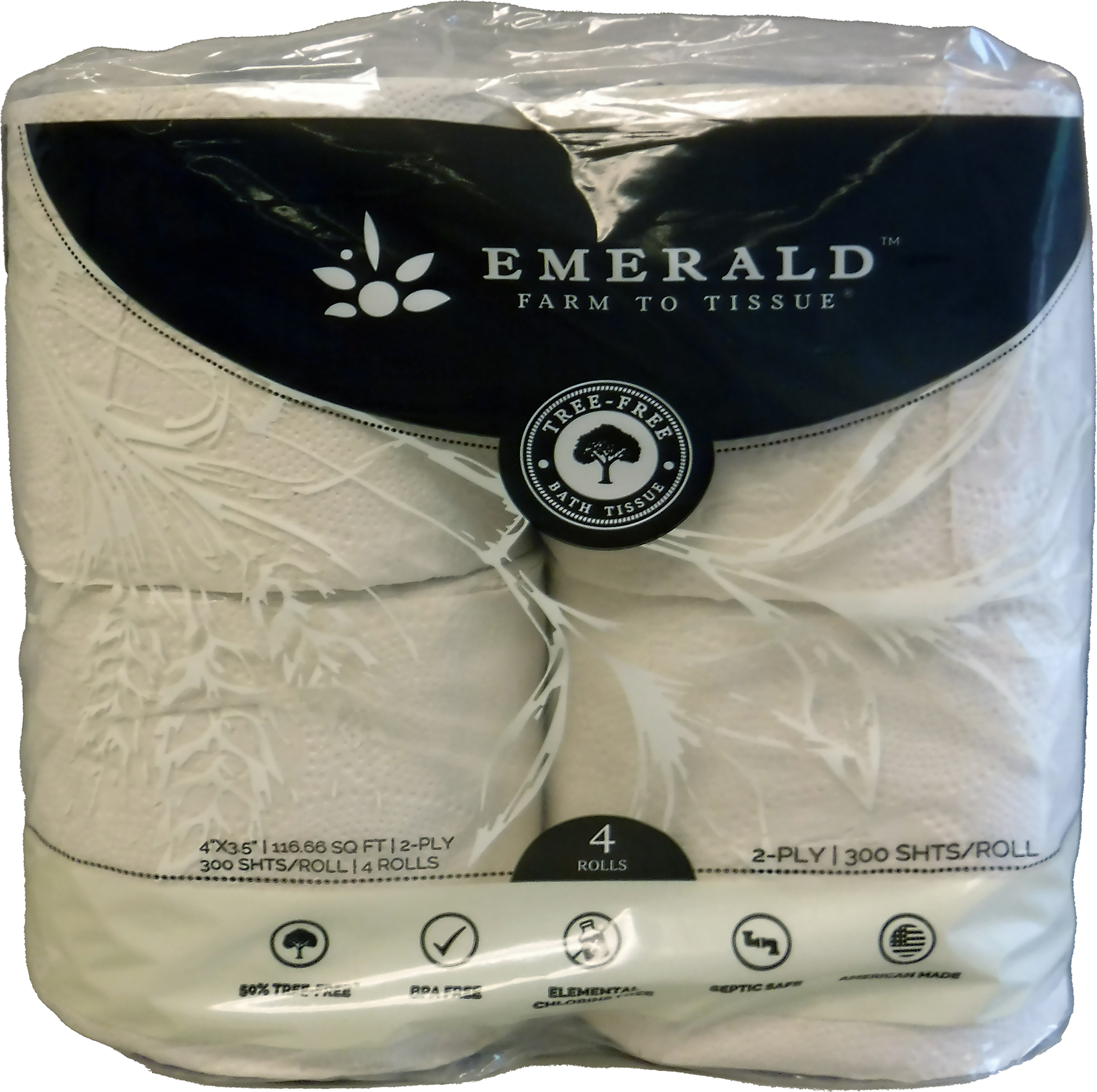 EMERALD BATH TISSUE 4-ROLL