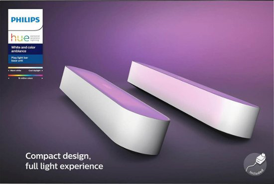 HUE PLAY WHITE COLOR LED LIGHT 2PK