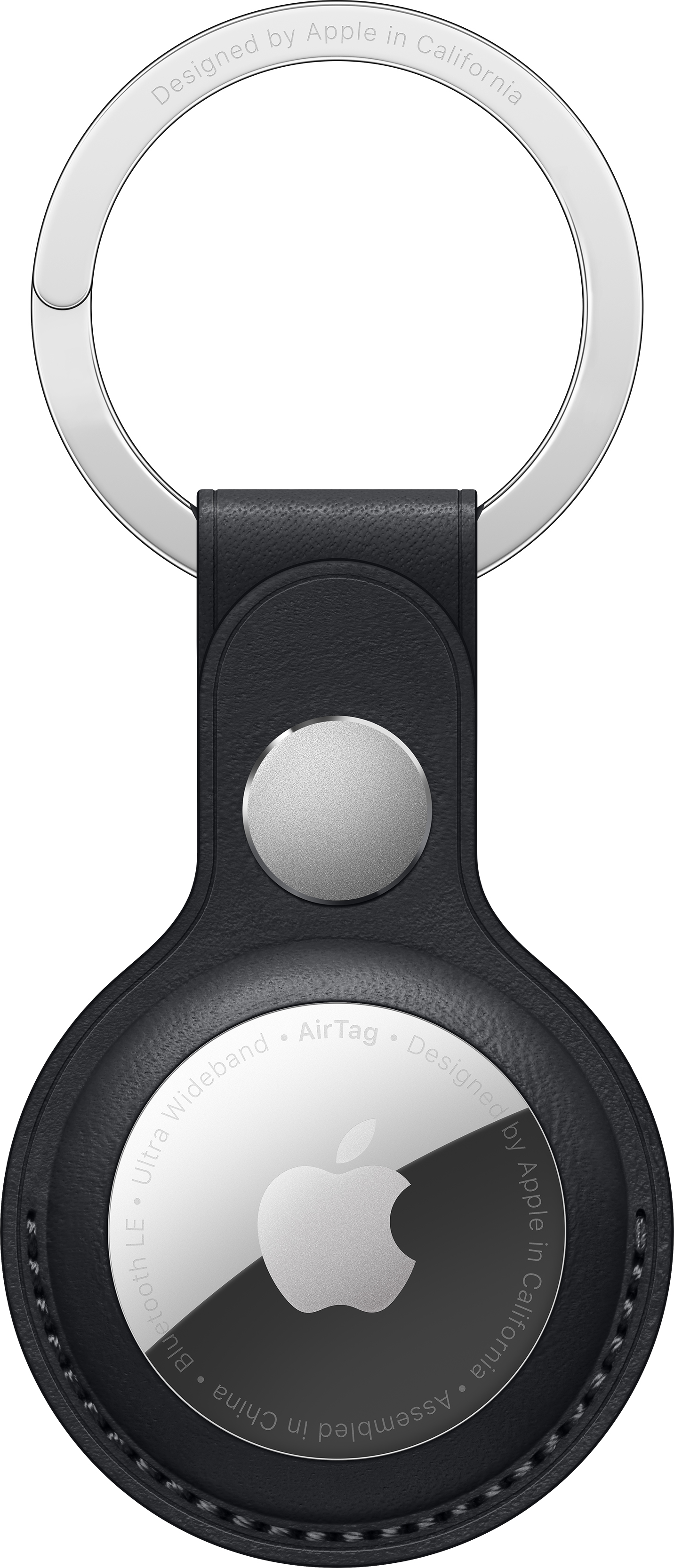 AIRTAG LEATHER KEY RING MIDNIGHT