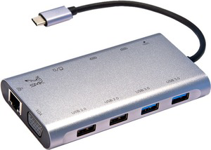 SMK-Link VP6950 USB-C 100W Mini Docking Station with Multi-Stream Triple Video - ONLINE ONLY