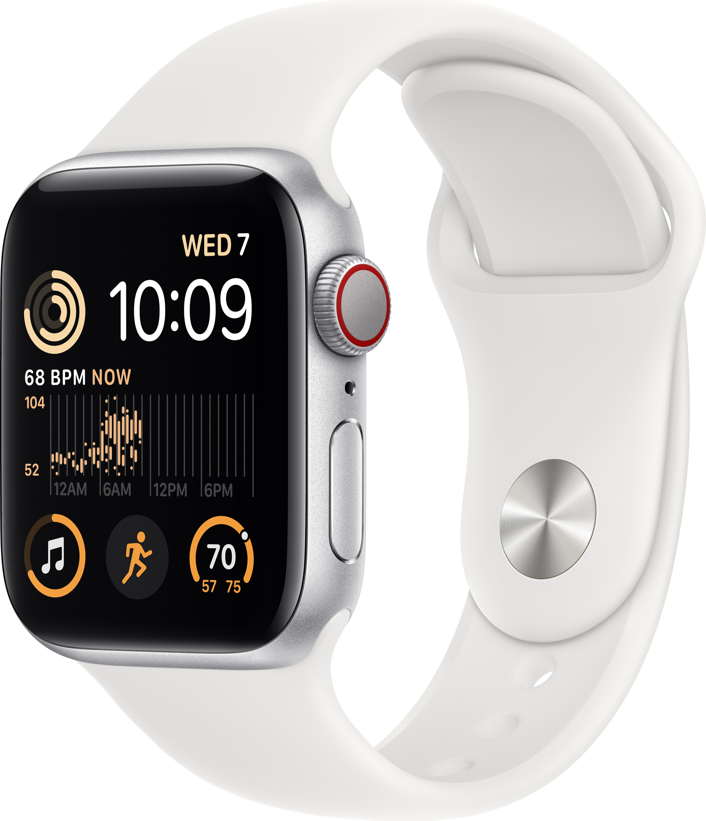 APPLE WATCH SE CEL 44 SLV AL WHT S/M