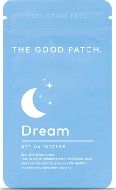 Dream Wellness Patch For Sleep Support with Melatonin, Hops & Valerian Root - 4 CT