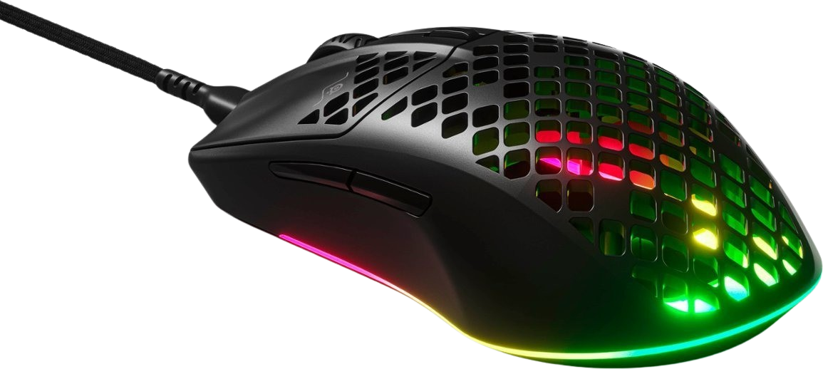 Aerox 3 Super Light Honeycomb Wired RGB Optical Gaming Mouse (Onyx)