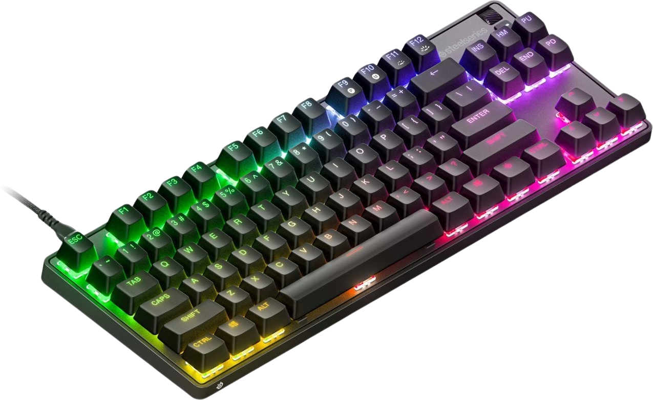Apex 9 TKL Wired OptiPoint Adjustable Actuation Switch Gaming Keyboard with RGB Lighting (Black)