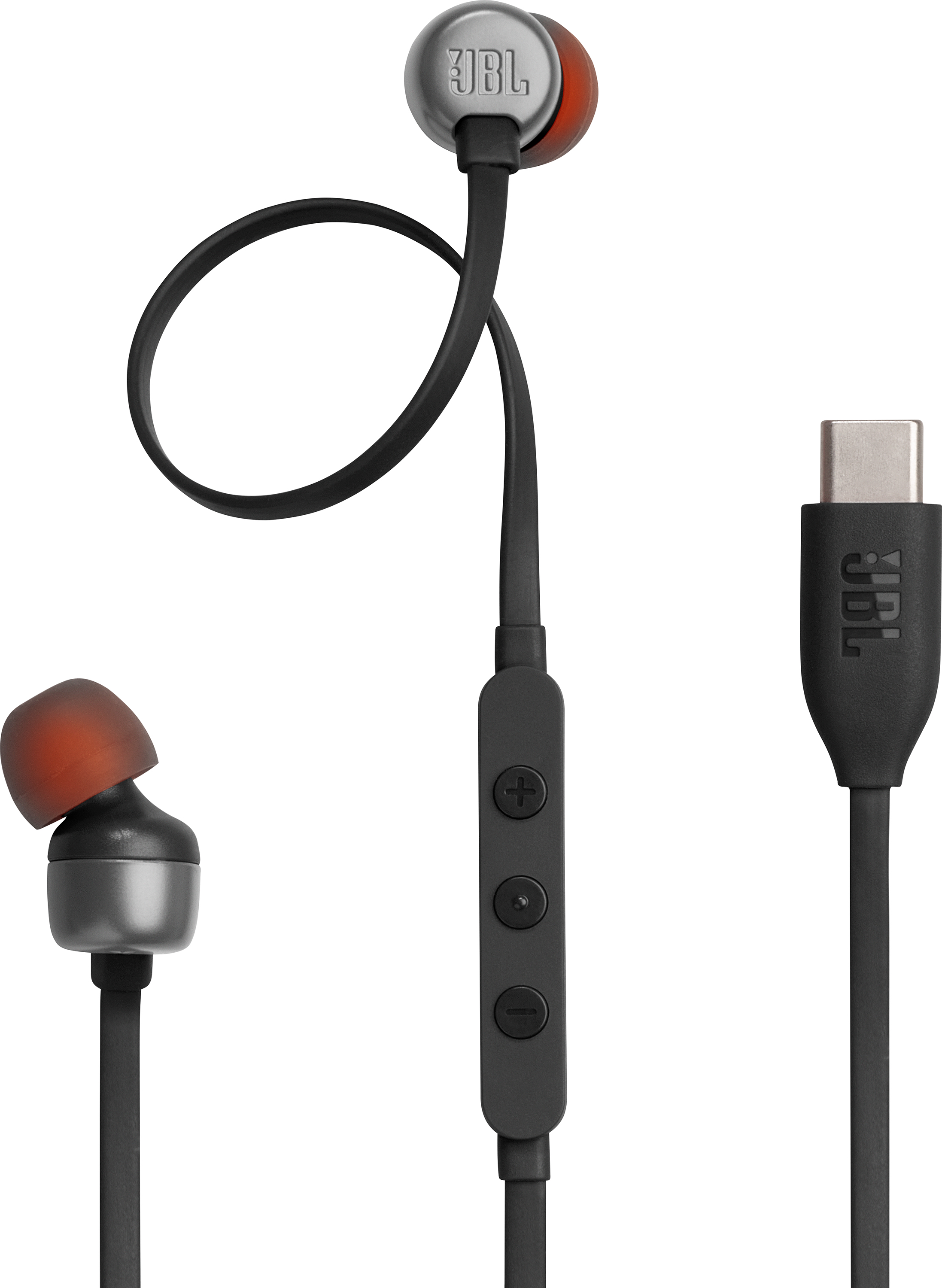 JBL Tune 310C Wired USB-C Earbuds, Black