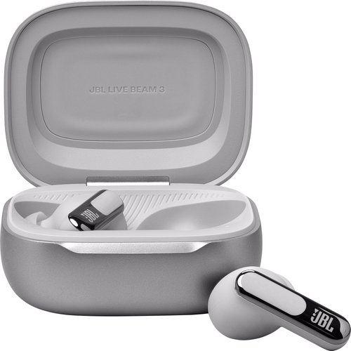 JBL Live Beam 3 True Wireless Earbuds, Silver