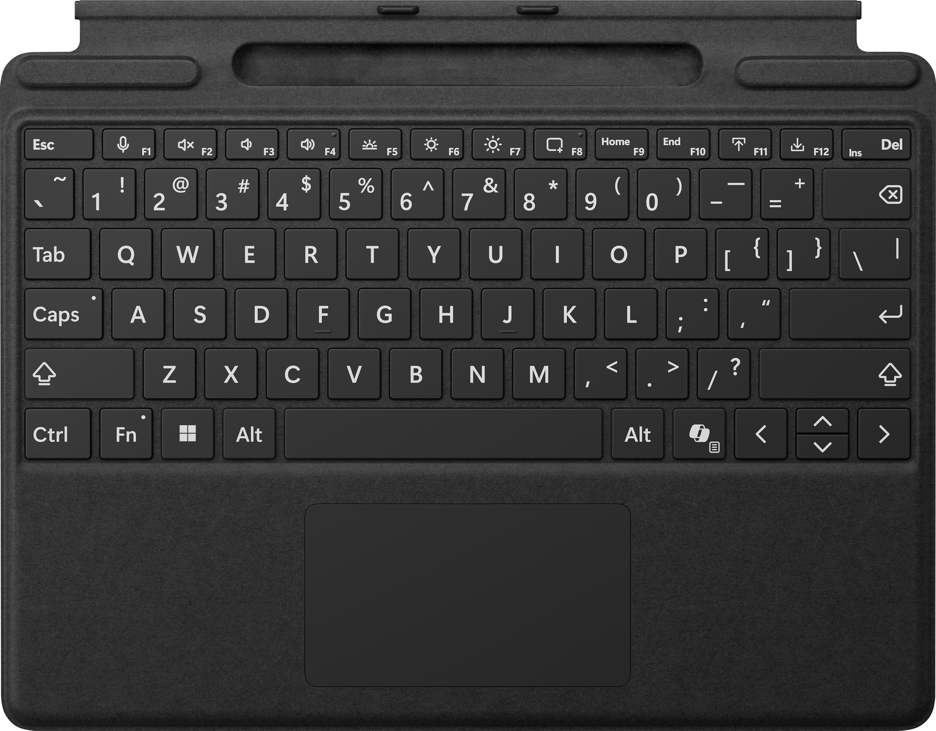 Surface Pro 10/11 Copilot Flex Keyboard (Type Cover) Bold Keyset with Charging/Storage for Slim Pen (V2)