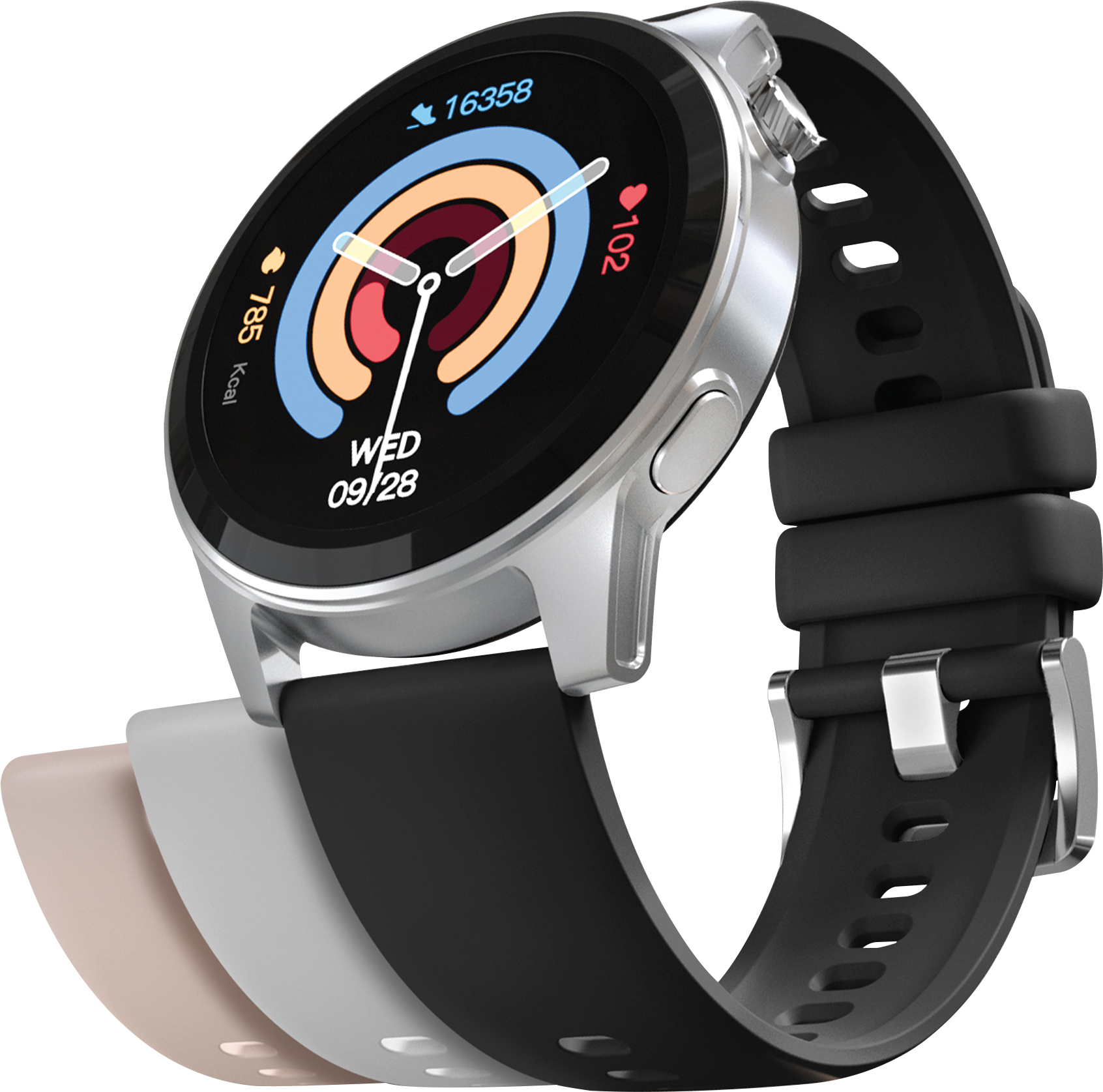 Hypergear Activ8 Smartwatch & Fitness Tracker, Silver