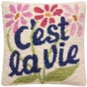 Cest La Vie Hook Pillow
