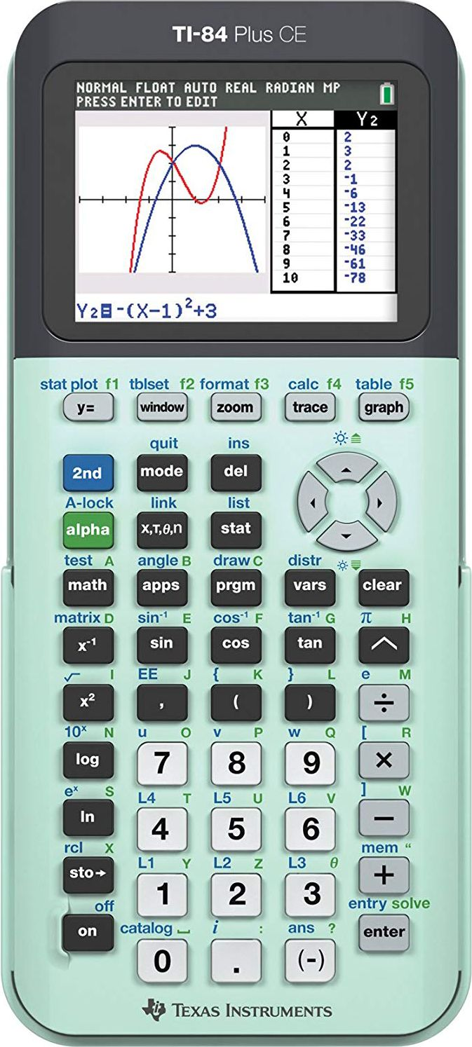 CALCULATOR TI-84 PLUS CE MINT GREEN