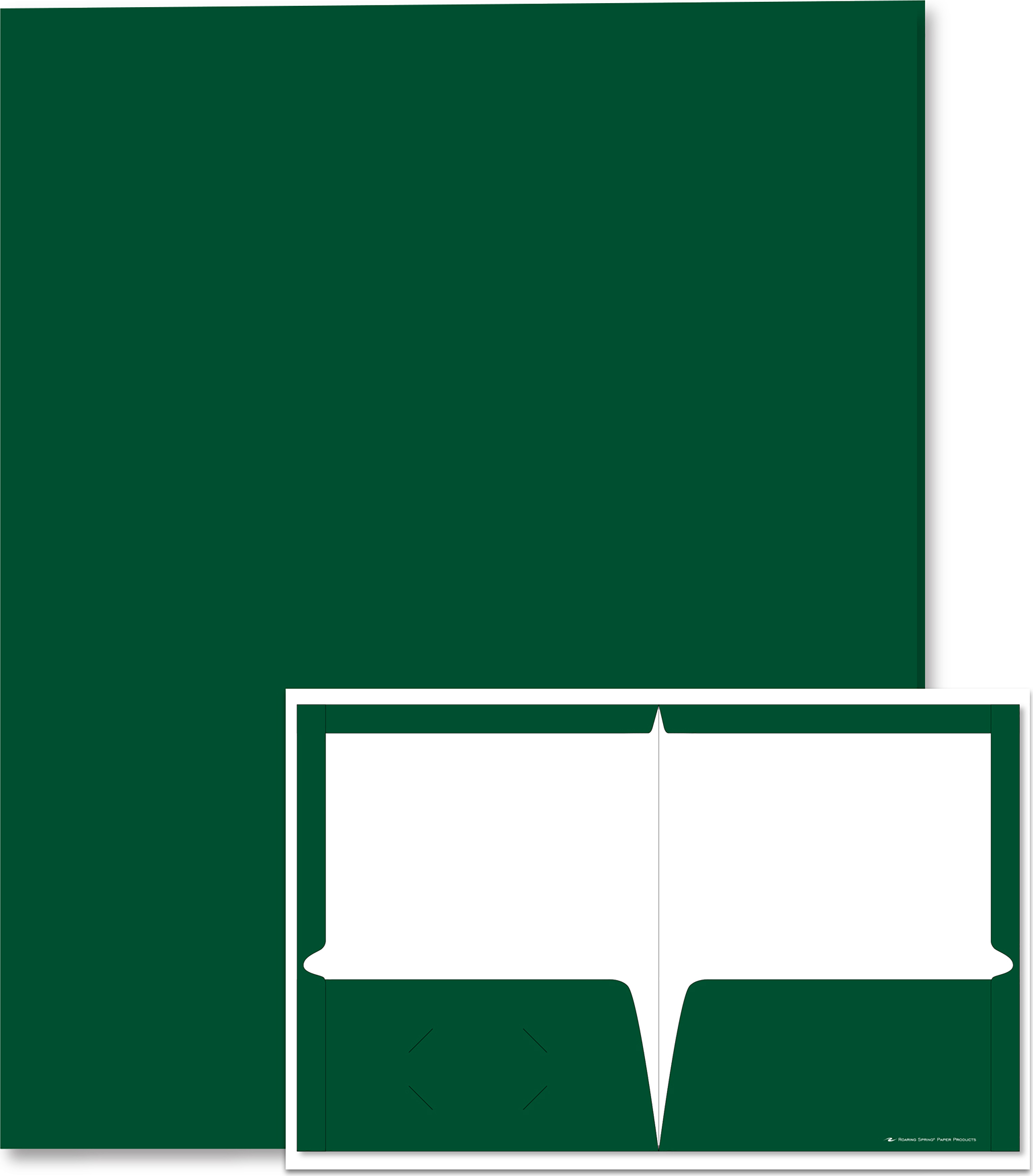 PORTFOLIO 2 POCKET LAM DK GREEN