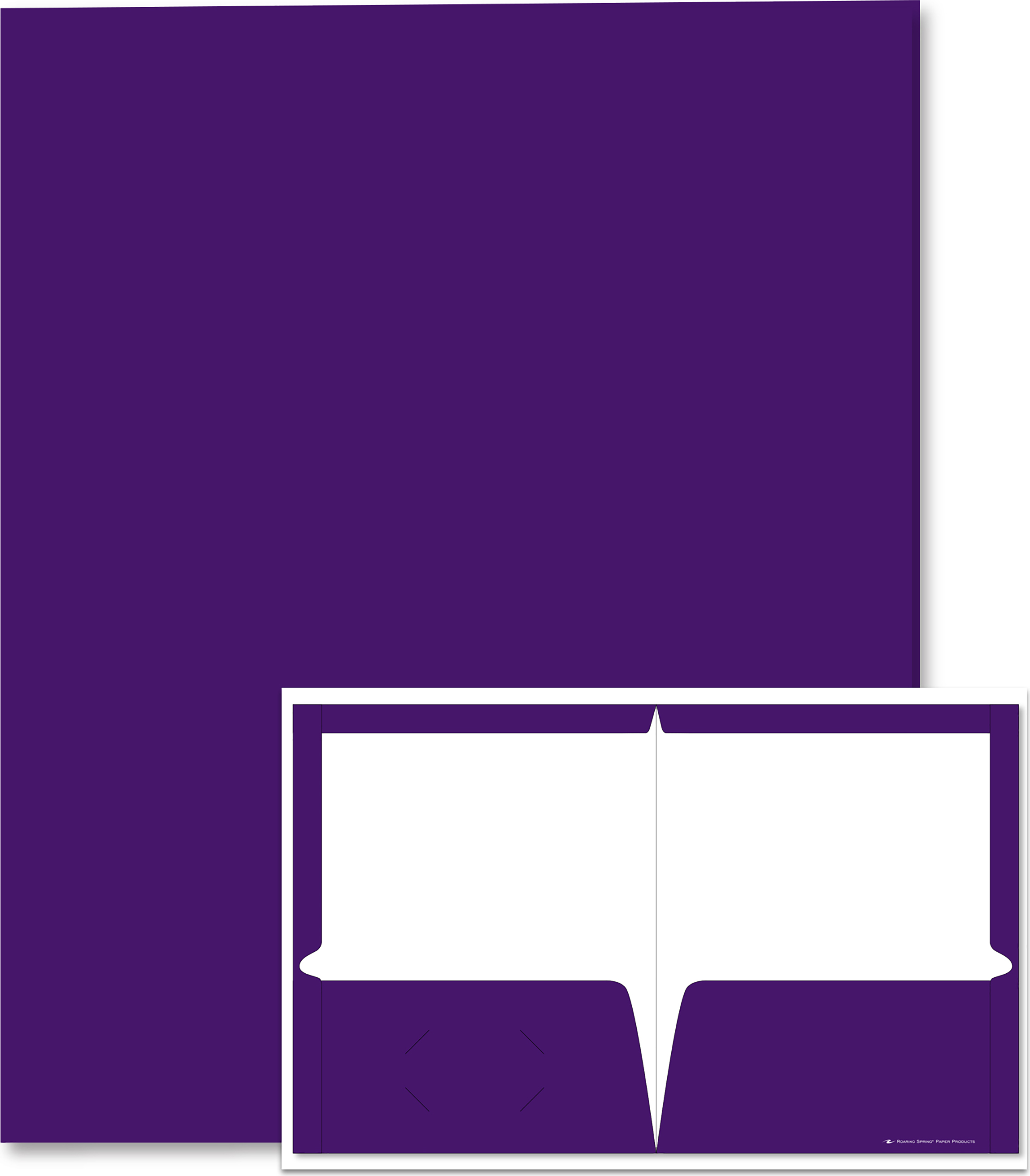 PORTFOLIO 2 POCKET LAMINATED PURPLE