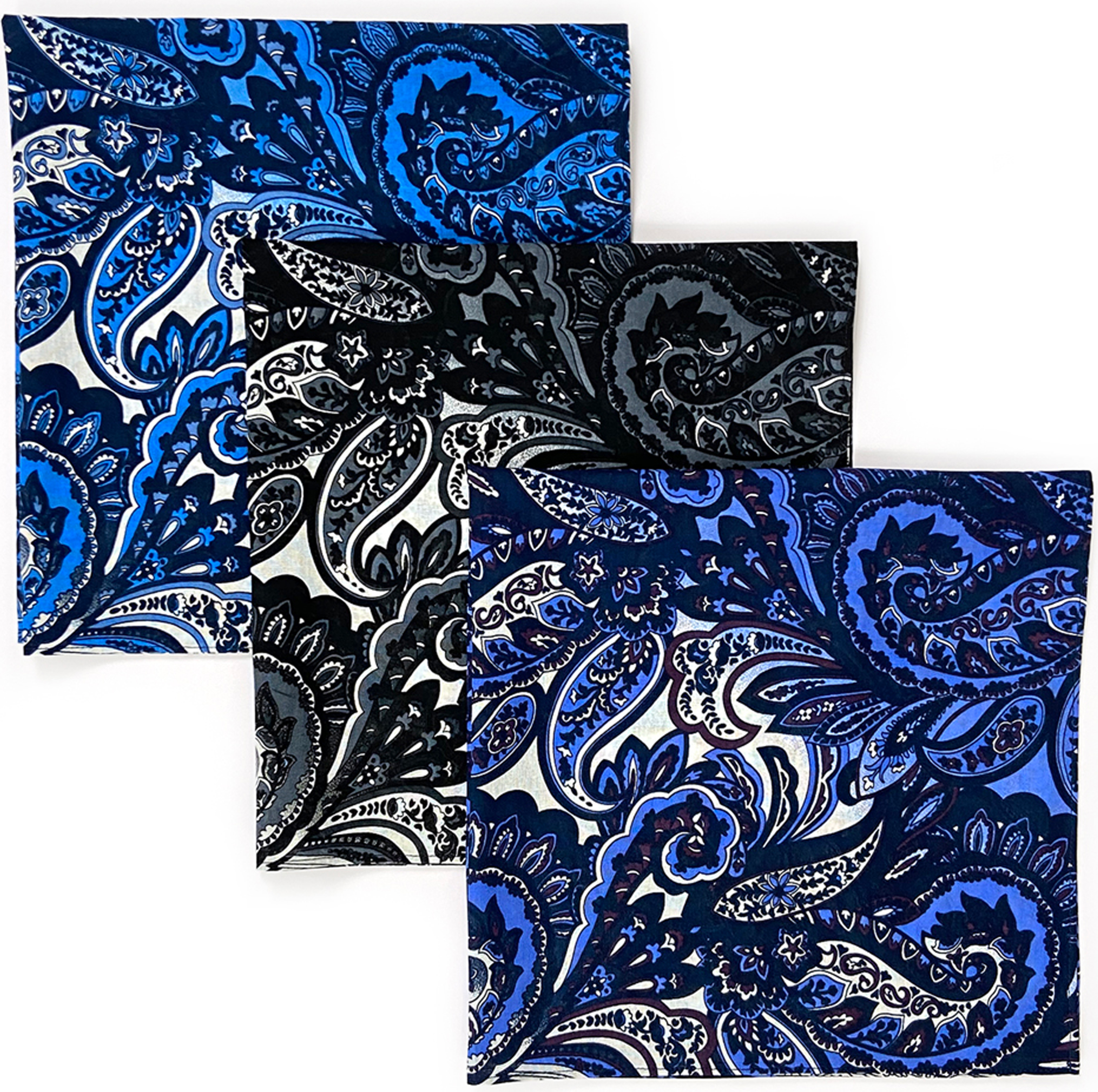Ombre Paisley Bandana  3-Pack